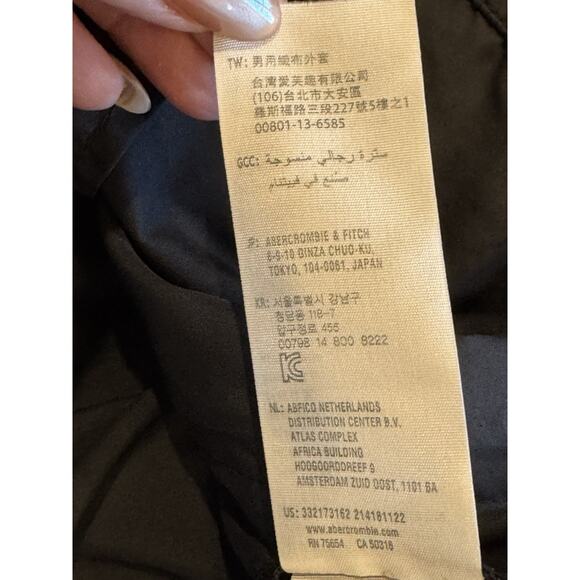 Hollister Windbreaker Jacket Men Large Blue Lightweight Packable Hiking Backpack - Picture 6 of 8